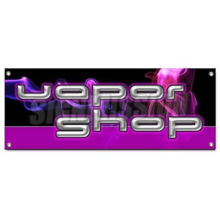 Signmission VAPOR SHOP BANNER SIGN pipes e-liquid flavor concentrates nicotine B-Vapor Shop